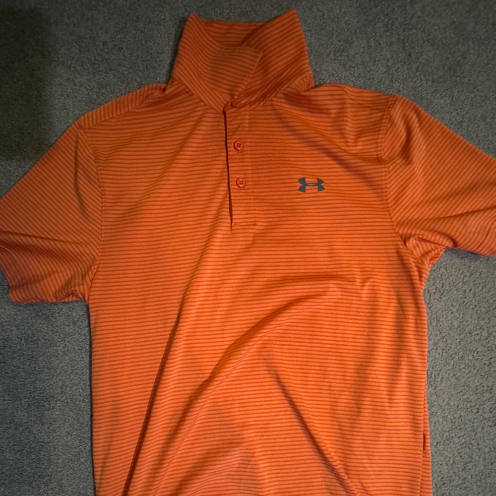 Under Armour HeatGear Orange Polo